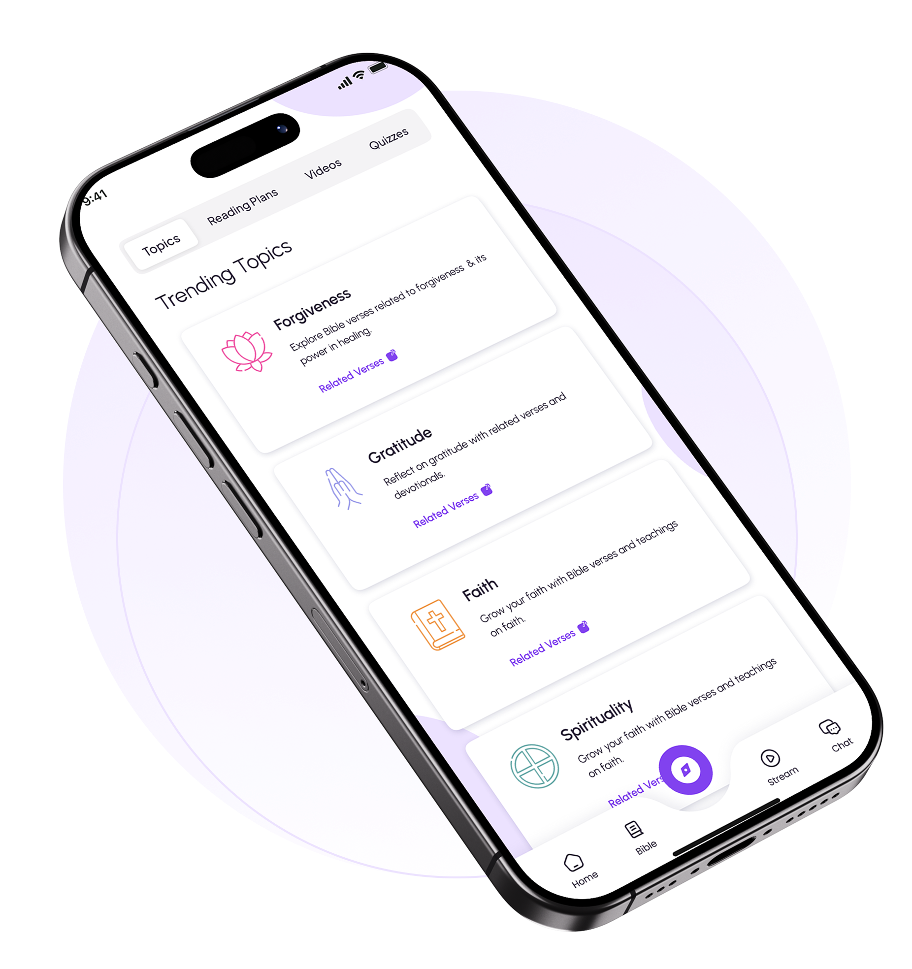 Verse For You App Features